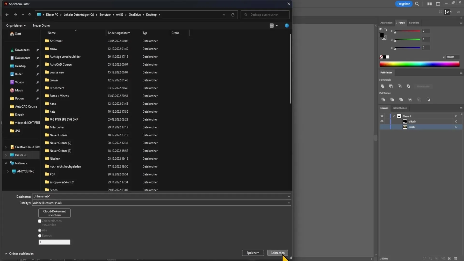 Exportar archivo vectorial en Adobe Illustrator