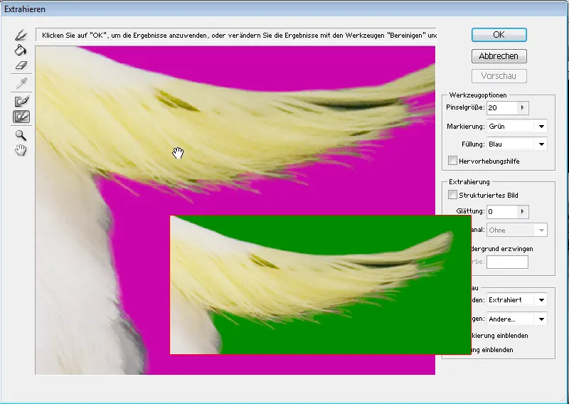 Haare optimal freistellen mit Extrahieren - für Locken, Fell und Federn perfekt Haare optimal freistellen mit Extrahieren - für Locken, Fell und Federn perfekt