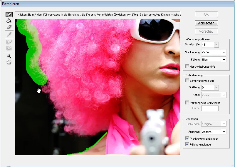 Haare optimal freistellen mit Extrahieren - für Locken, Fell und Federn perfekt Haare optimal freistellen mit Extrahieren - für Locken, Fell und Federn perfekt