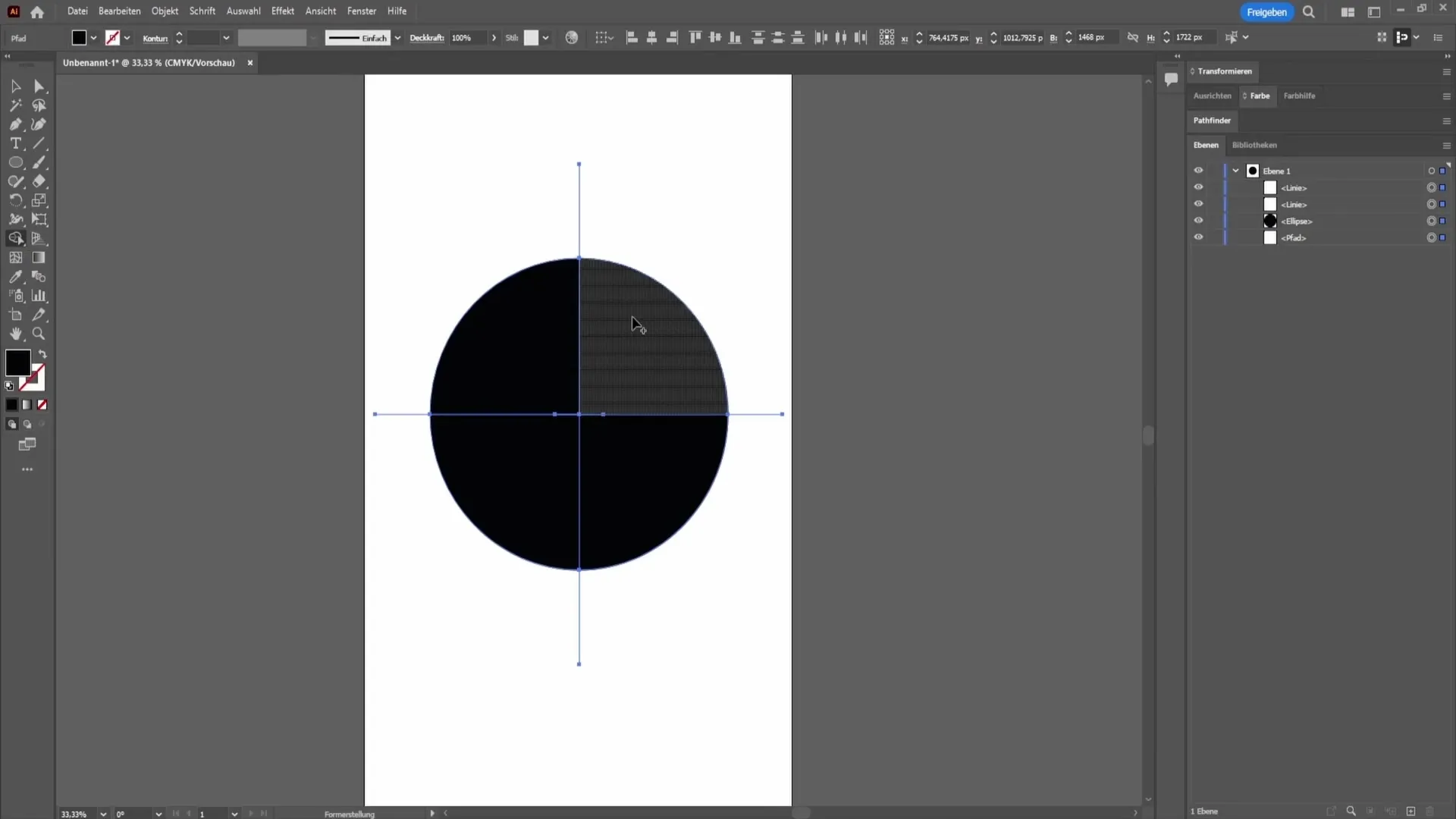 Memotong dan membagi bentuk di Adobe Illustrator Memotong dan membagi bentuk di Adobe Illustrator