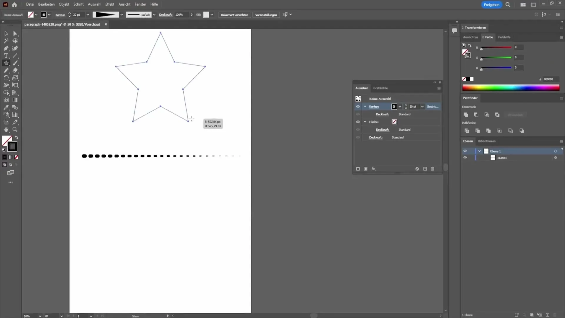 Pārtraukto un punktoto līniju izveide programmā Adobe Illustrator Pārtraukto un punktoto līniju izveide programmā Adobe Illustrator