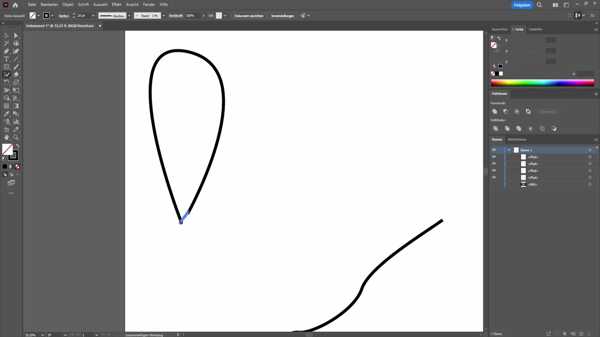 Cómo conectar de manera efectiva líneas en Adobe Illustrator