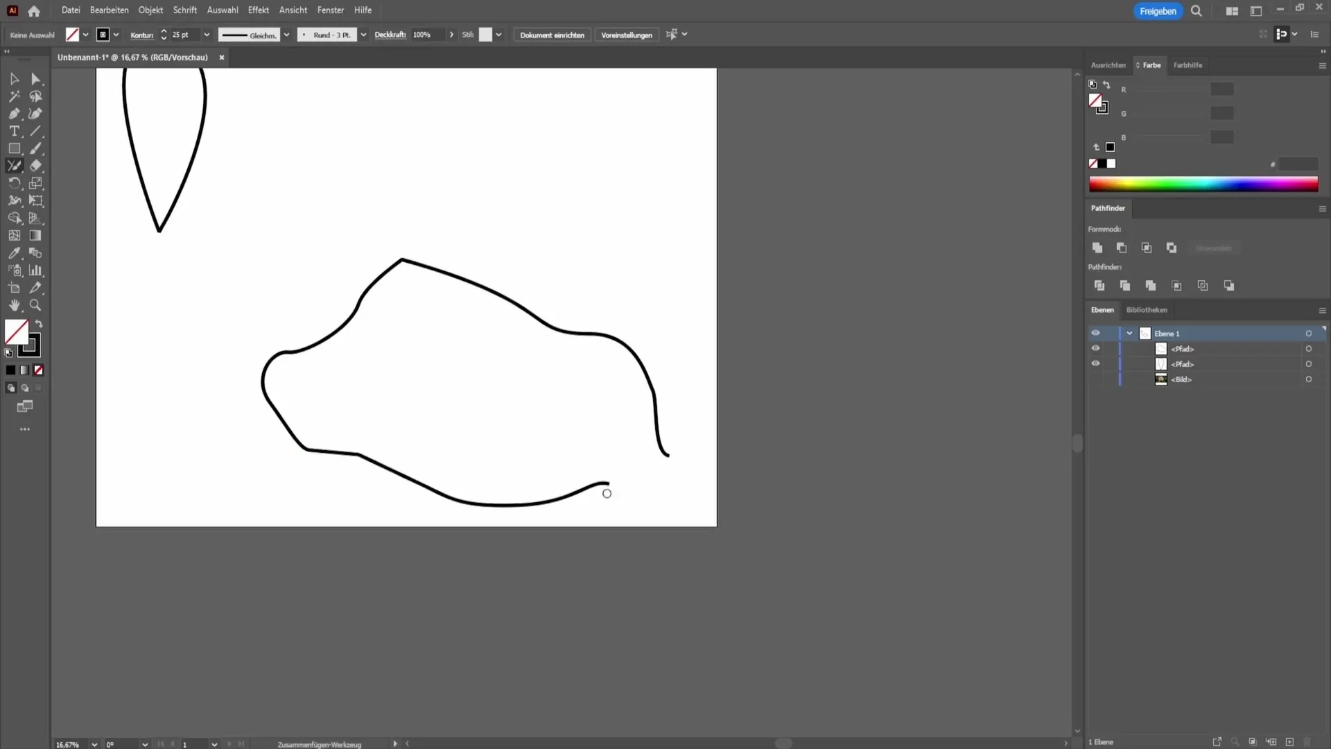 Cómo unes líneas de manera efectiva en Adobe Illustrator