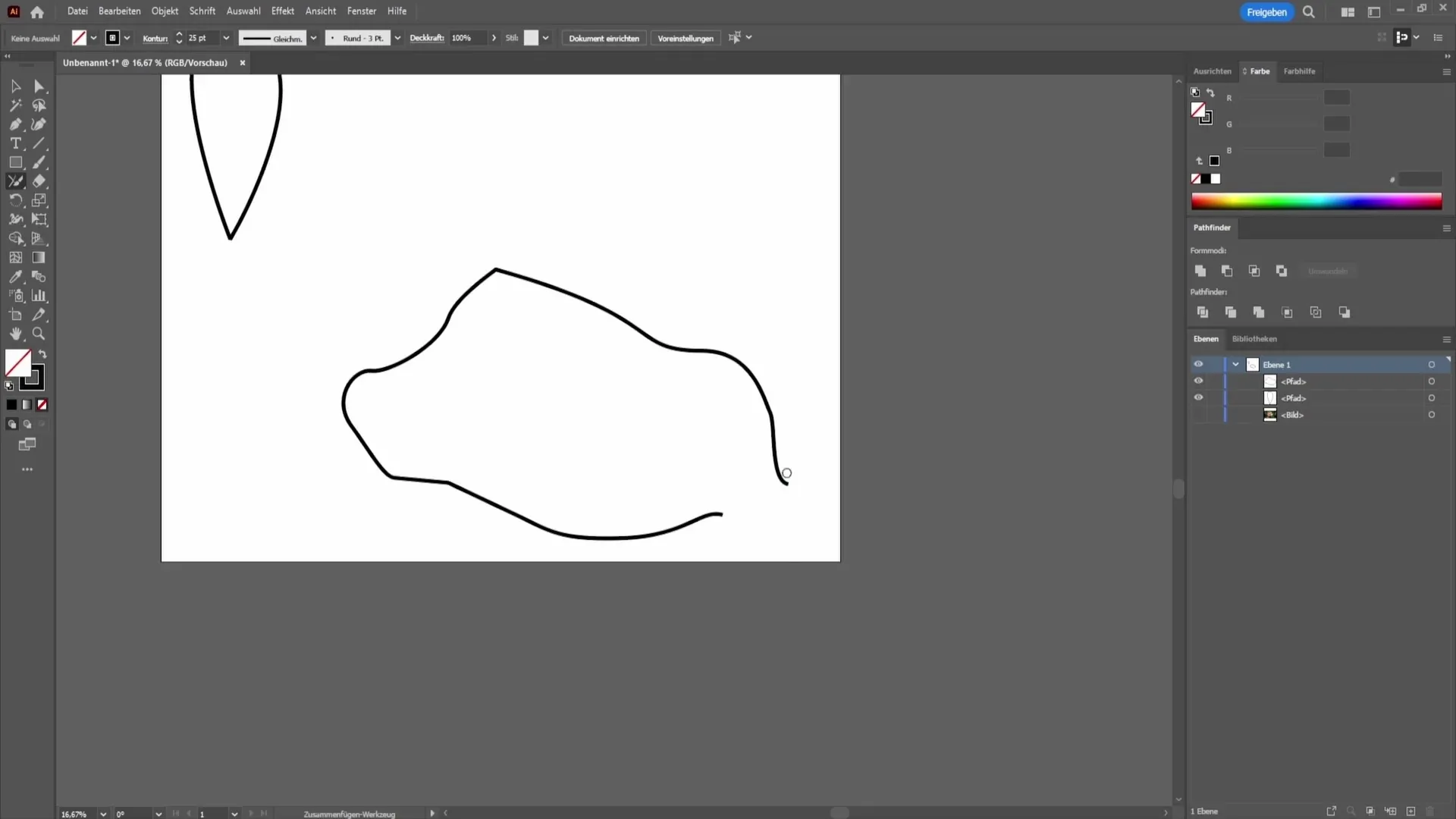 Cómo unes líneas de manera efectiva en Adobe Illustrator