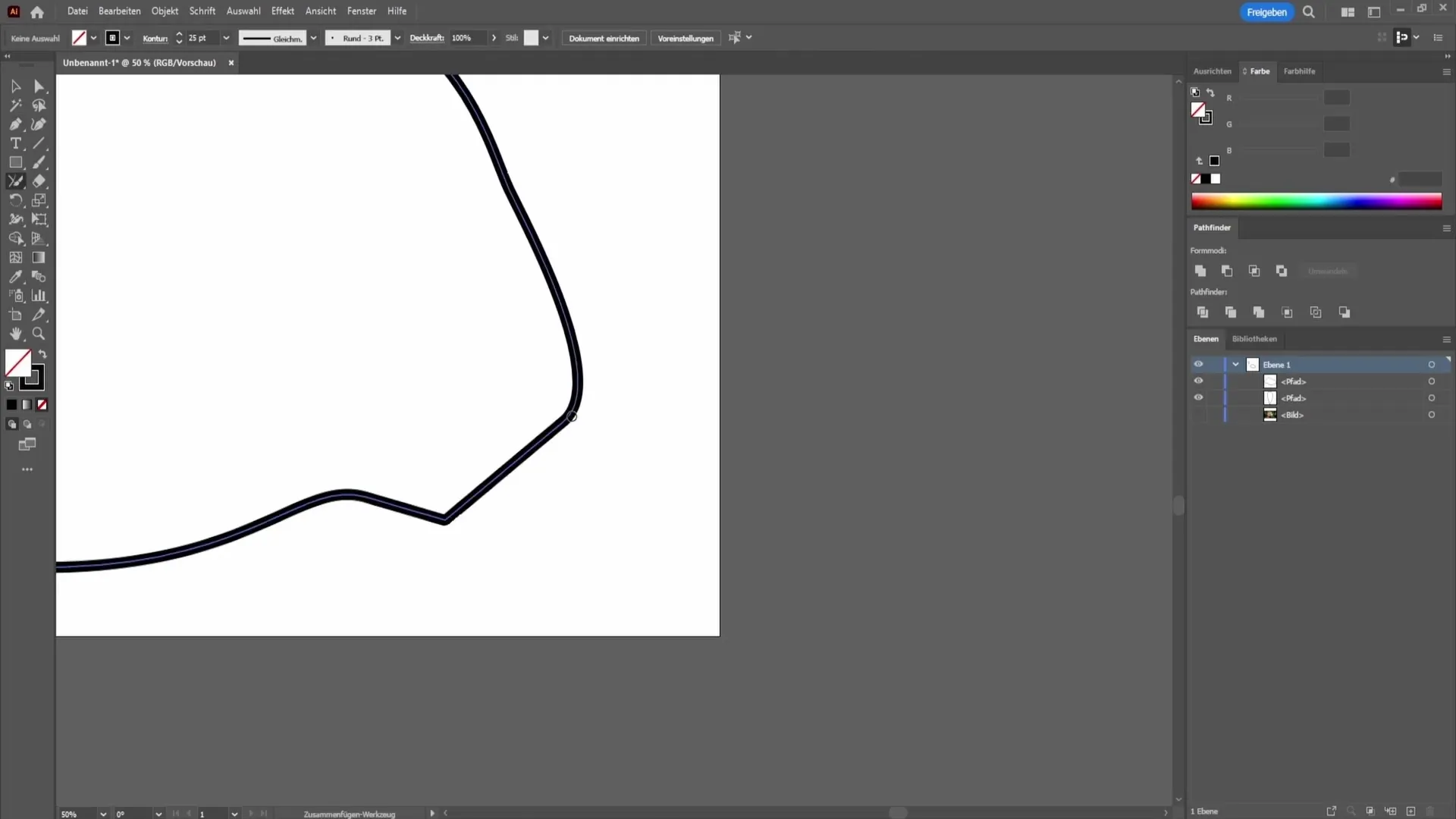 Cómo unes líneas de forma efectiva en Adobe Illustrator