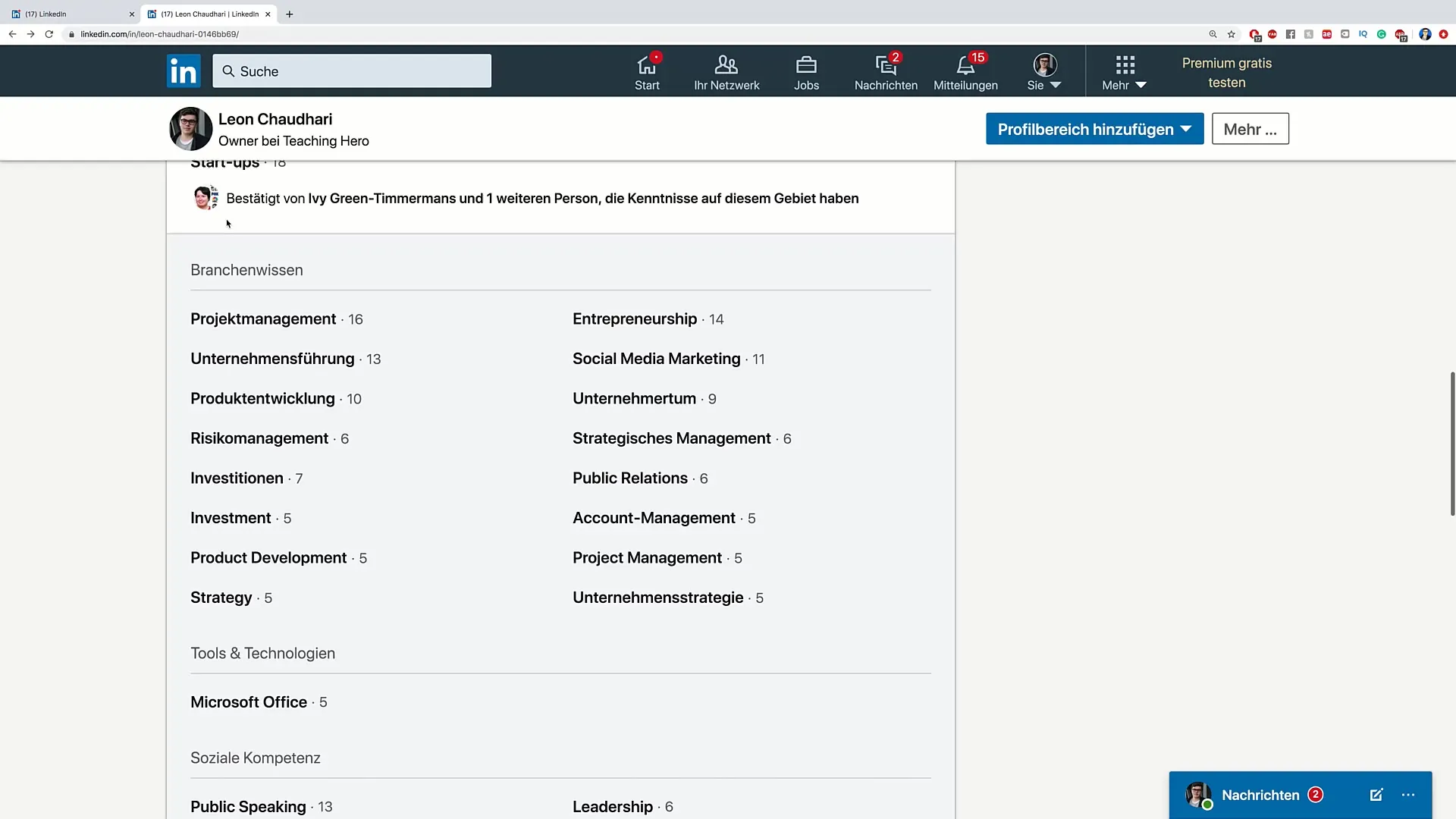 Optimalizace profilu na LinkedIn: Efektivně spravovat znalosti