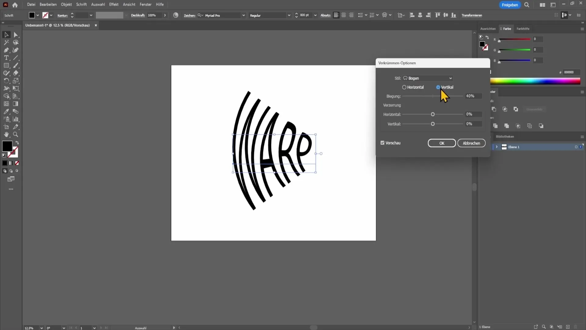 Diseño de texto creativo: doblar textos en Adobe Illustrator