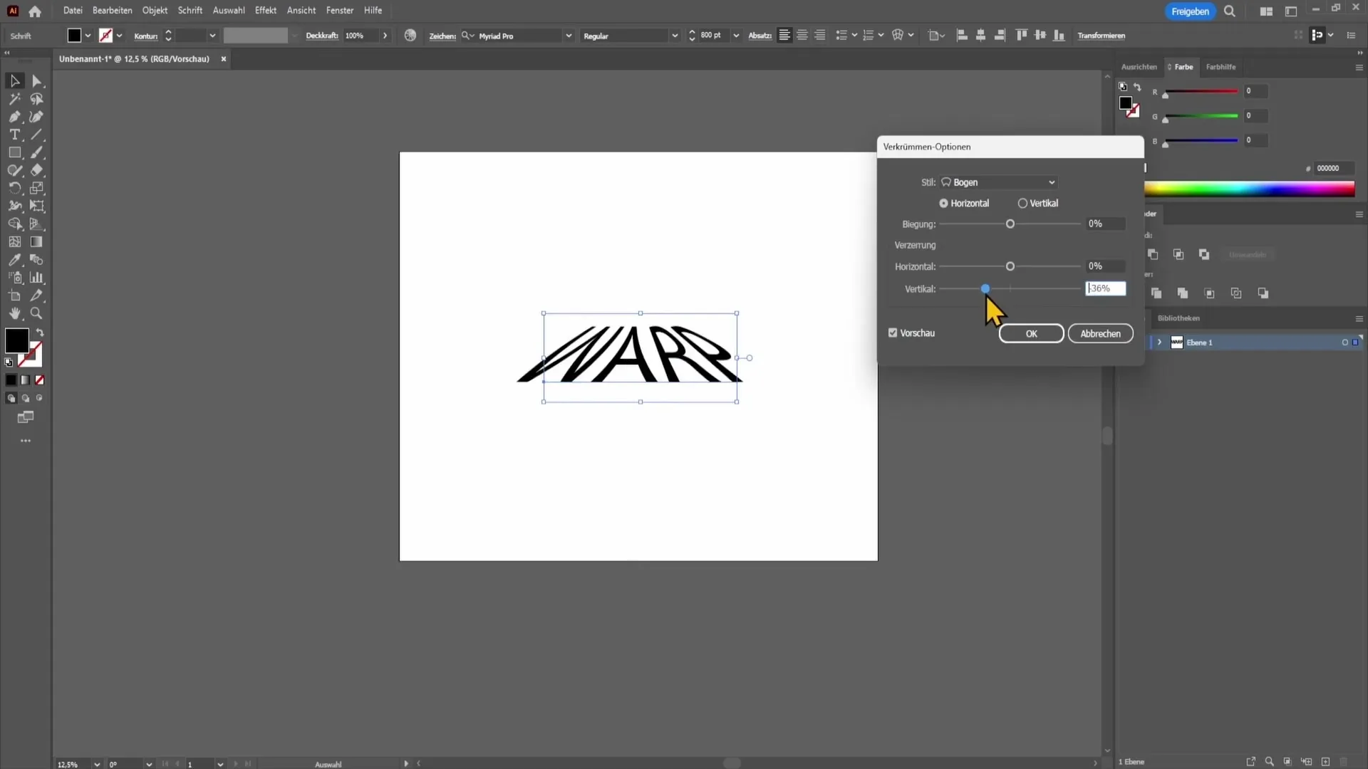 Diseño creativo de texto: Doblar textos en Adobe Illustrator