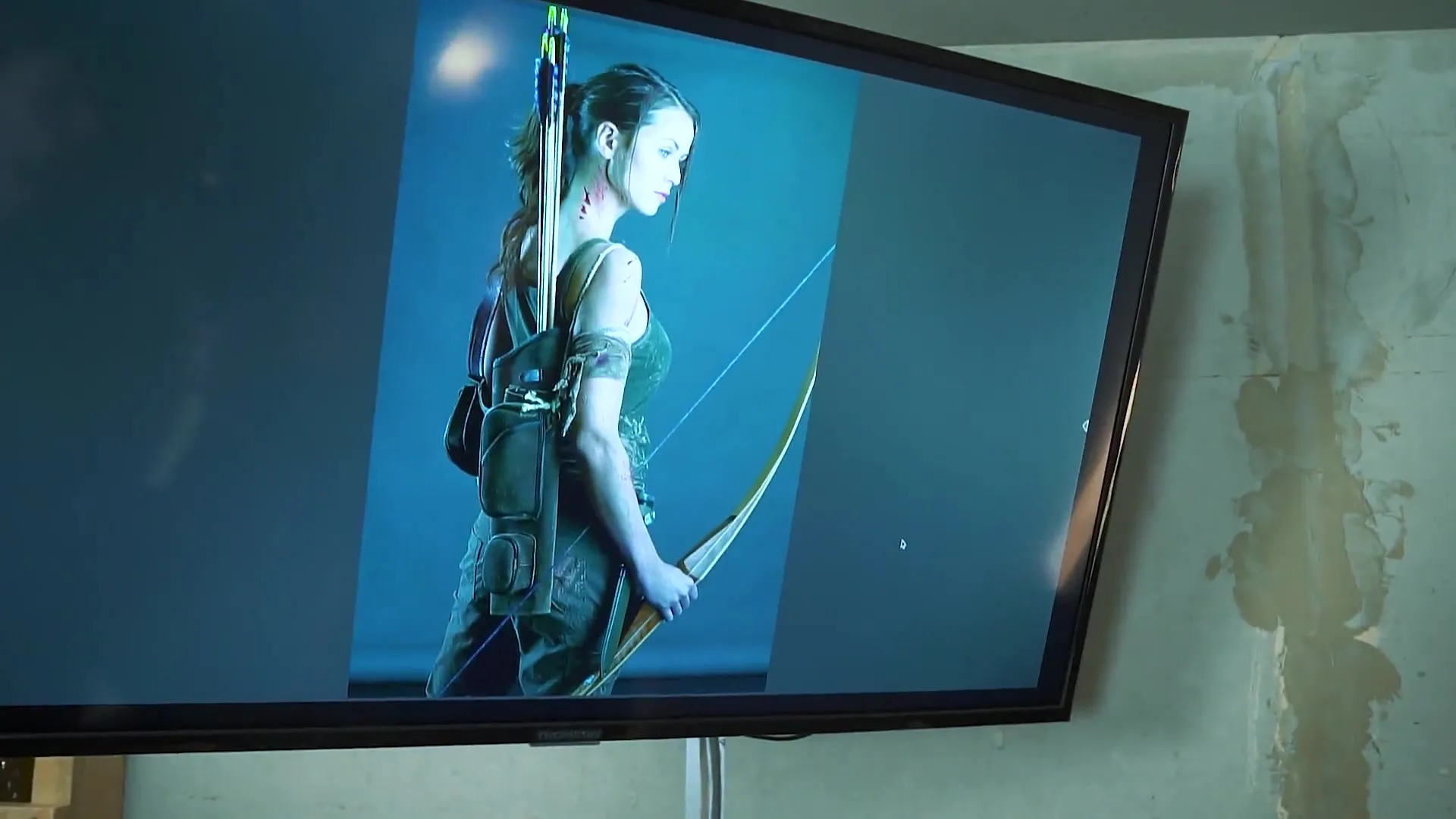 Poster in Tomb Raider style – lighting setup tutorial for photography