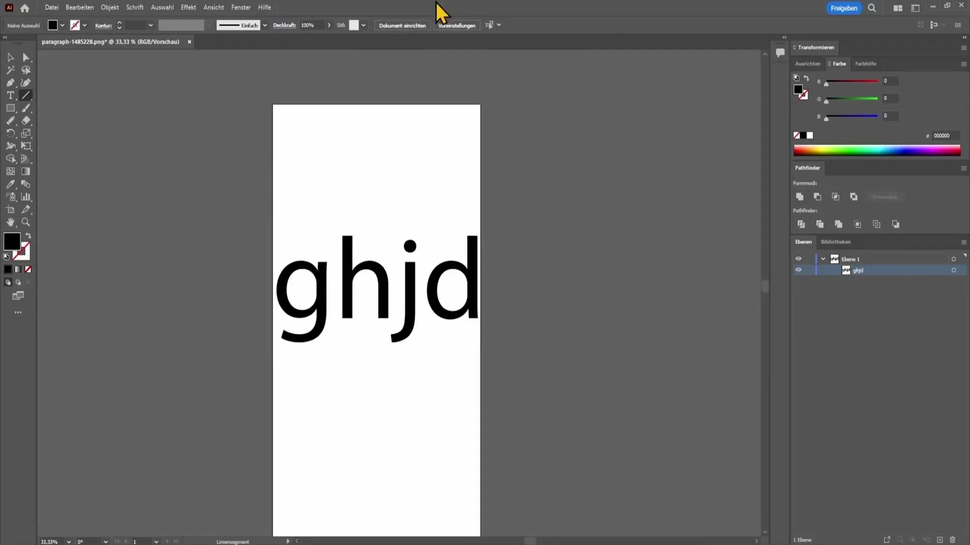 Subrayar texto en Adobe Illustrator - ¡Así se hace!