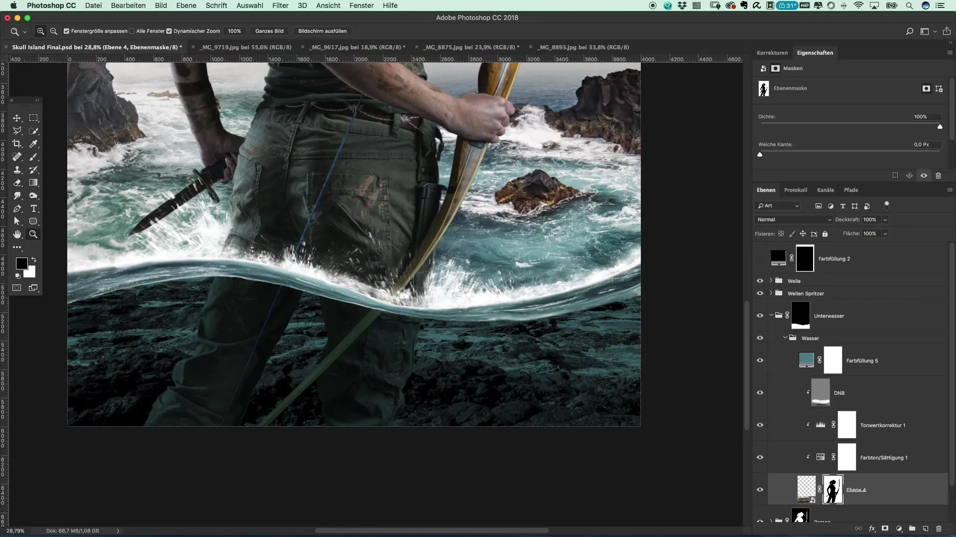 Design underwater scenes in the Tomb Raider style