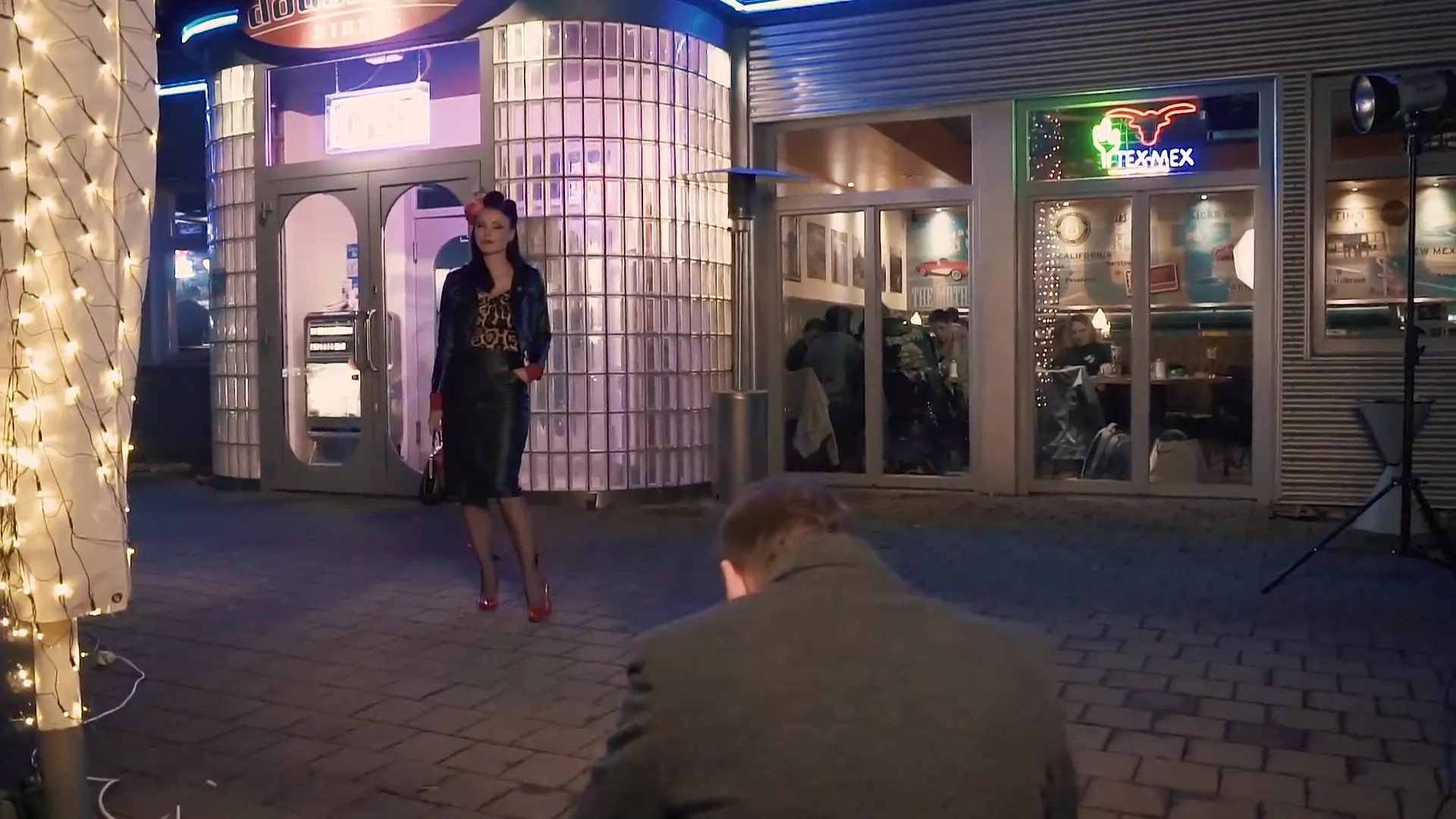 Carteles de película y configuración de luz para estilo Riverdale