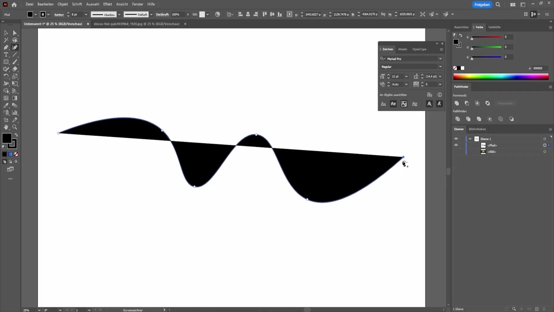 Dibujo profesional con la herramienta de lápiz en Adobe Illustrator