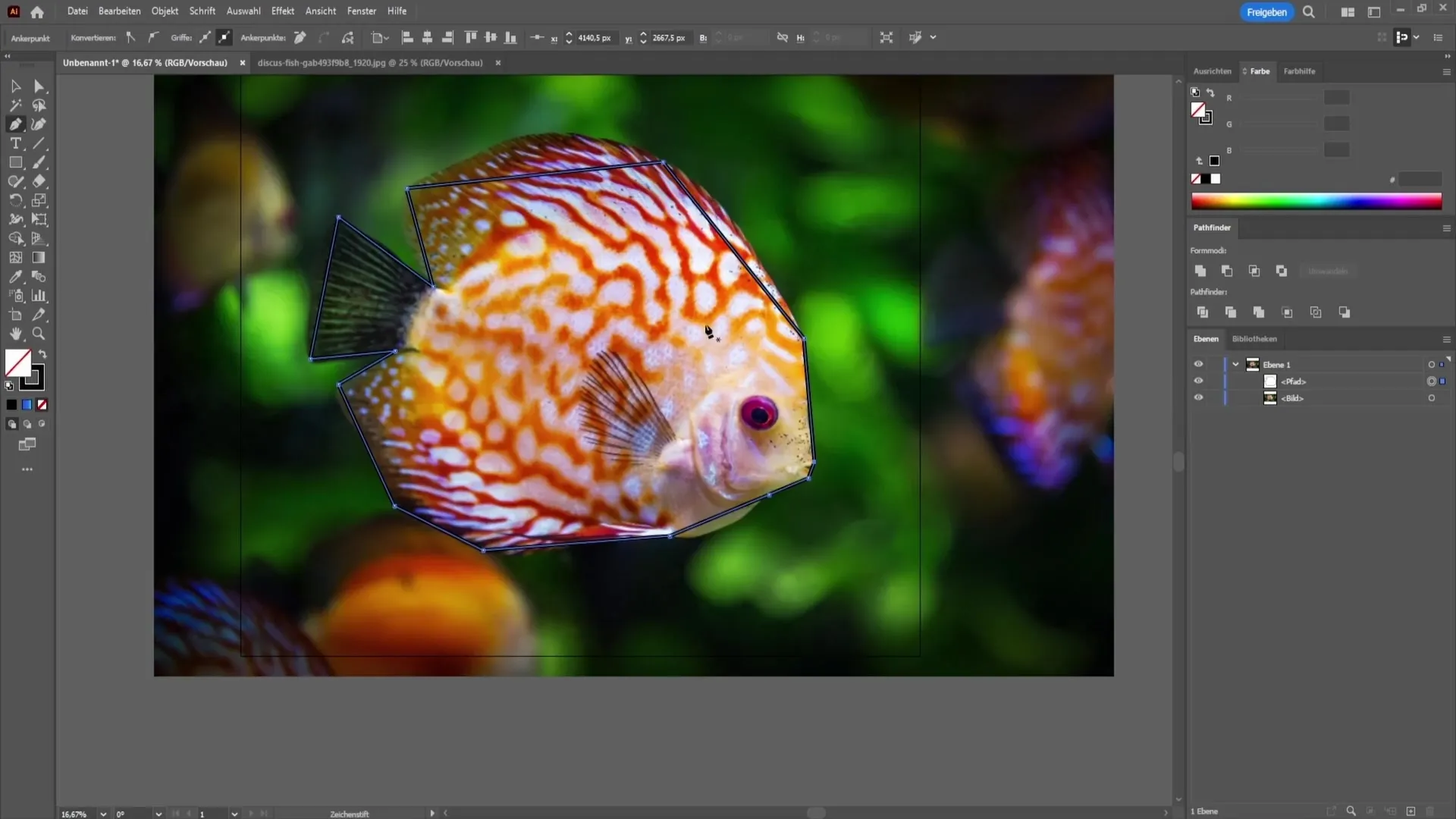 Dibujo profesional con la herramienta de lápiz en Adobe Illustrator