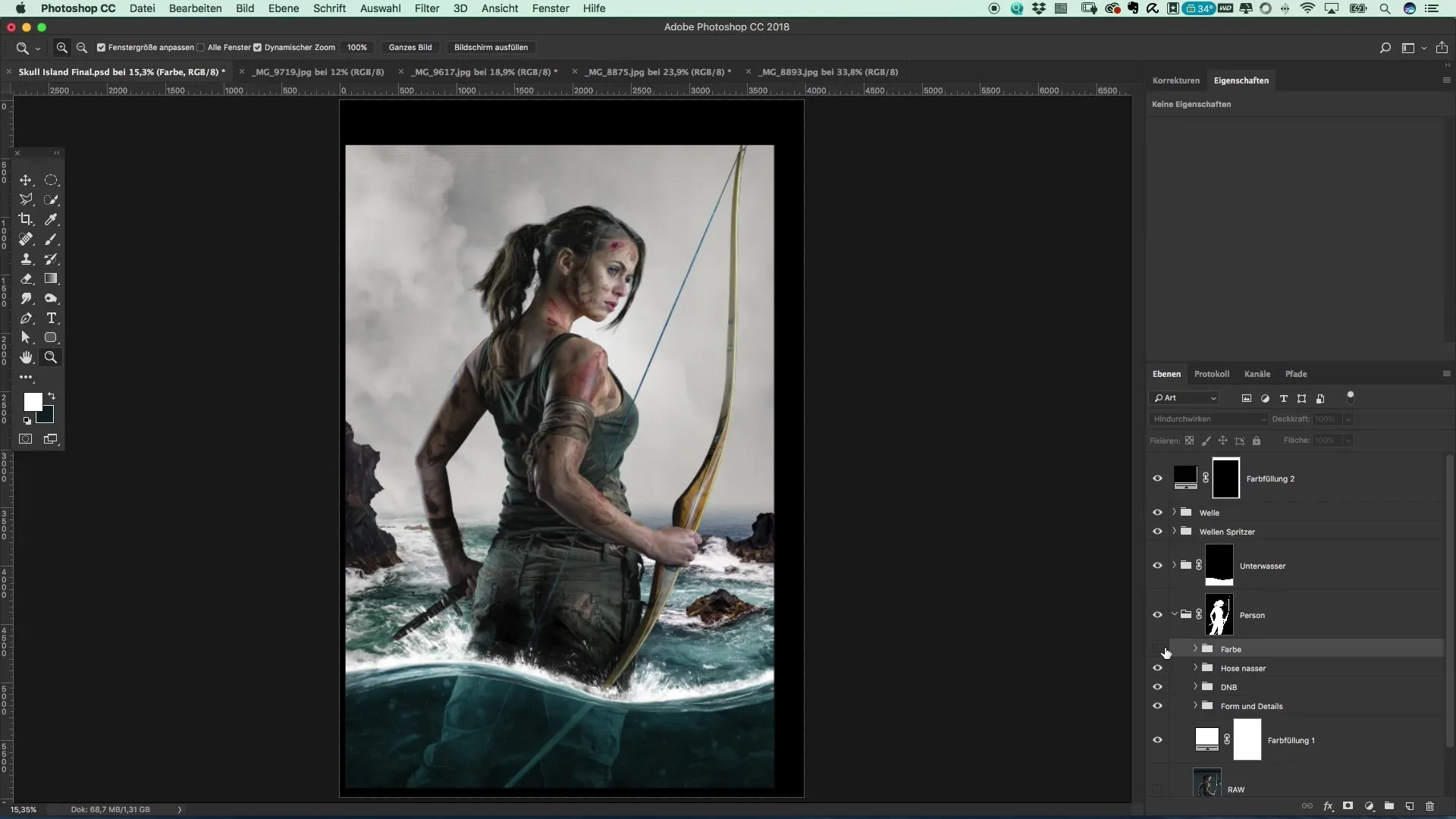 Create a poster in the style of Tomb Raider – Photoshop tutorial
