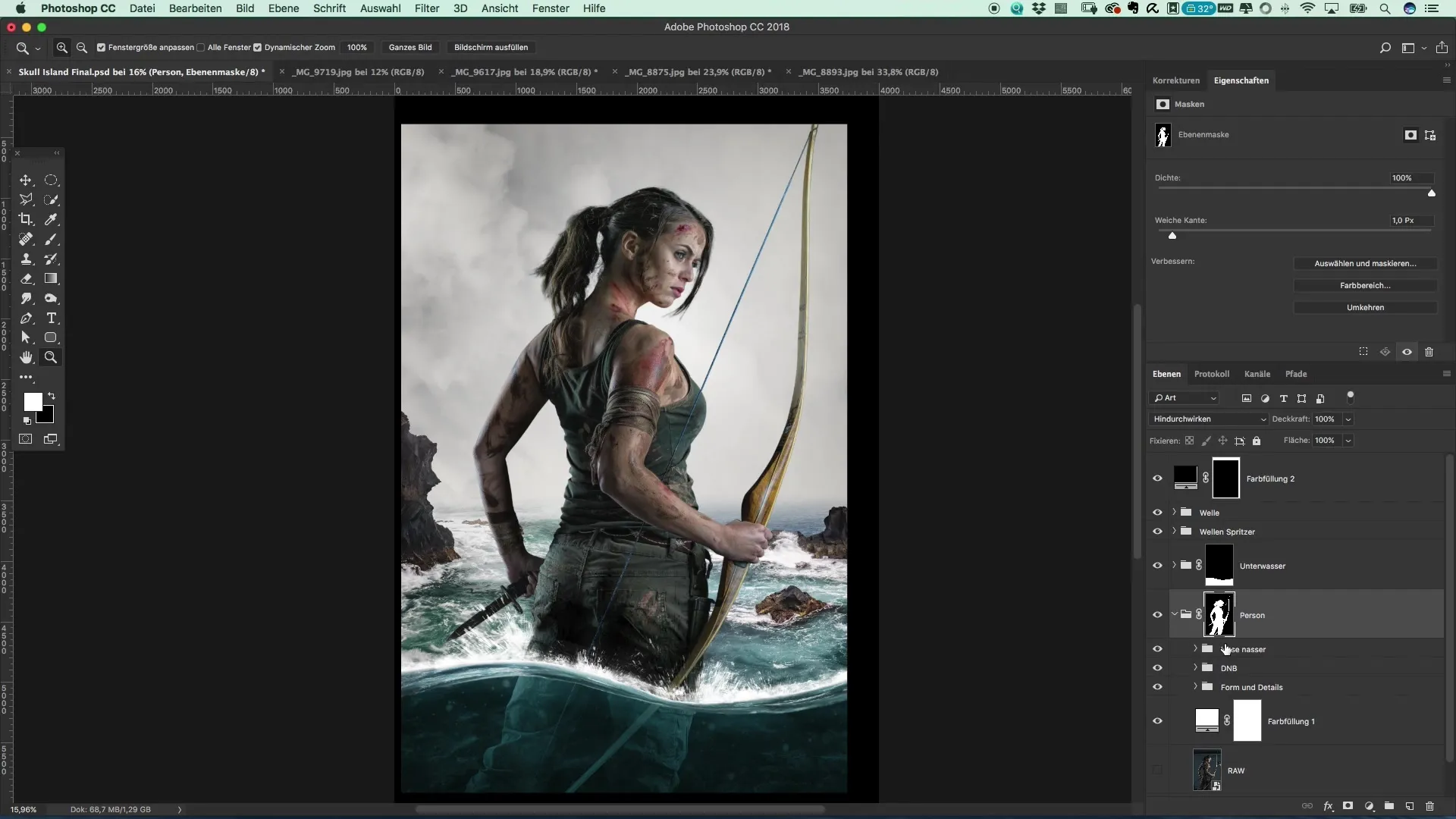 Create a poster in the style of Tomb Raider – Photoshop tutorial