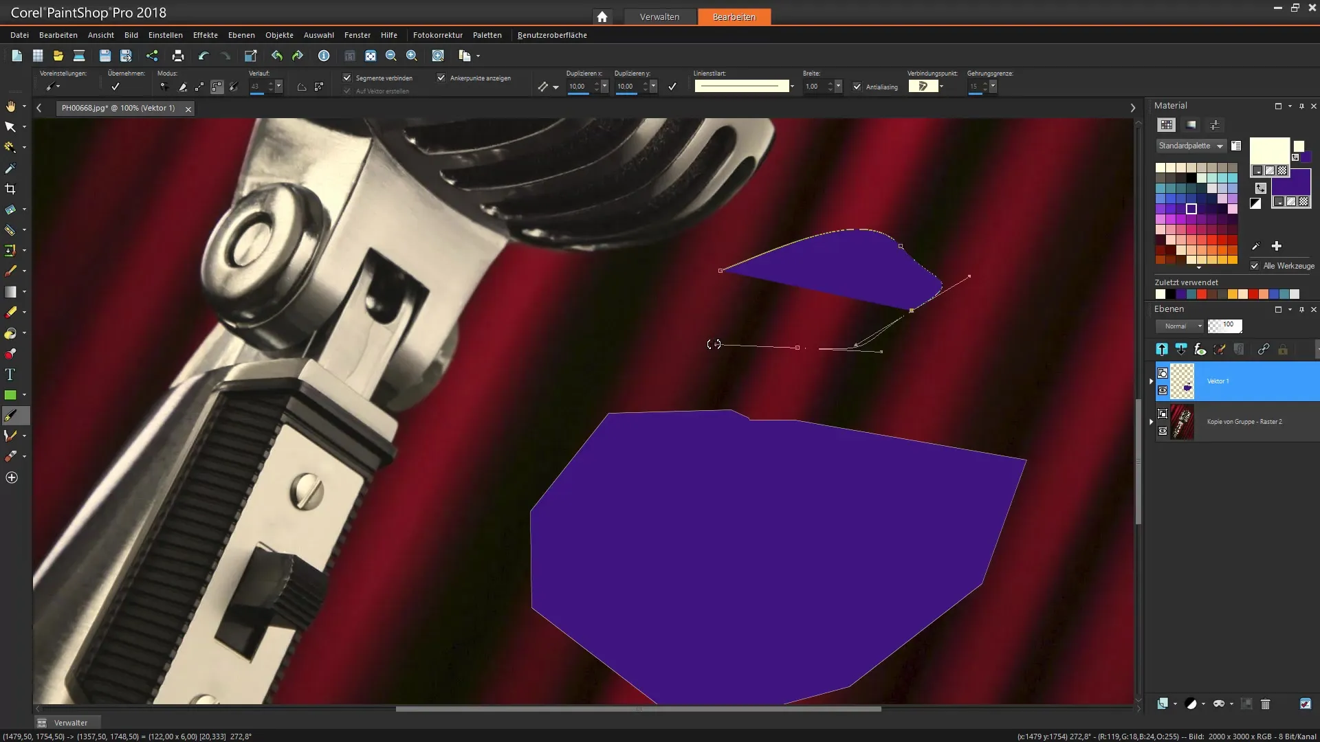 Presis objektfjerning med Corel PaintShop Pro
