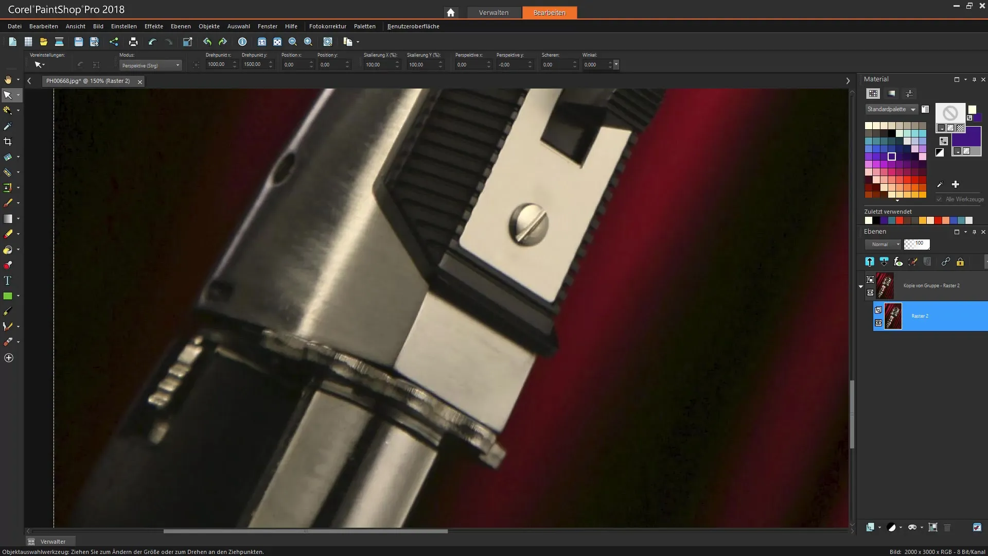 Presis objektfrilaging med Corel PaintShop Pro