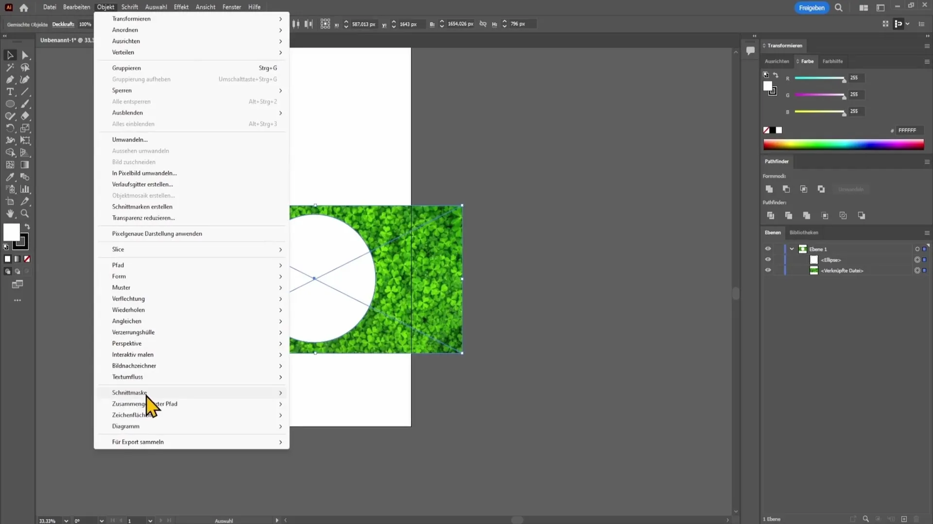 Trin-for-trin guide til at indsætte et billede i en form i Adobe Illustrator