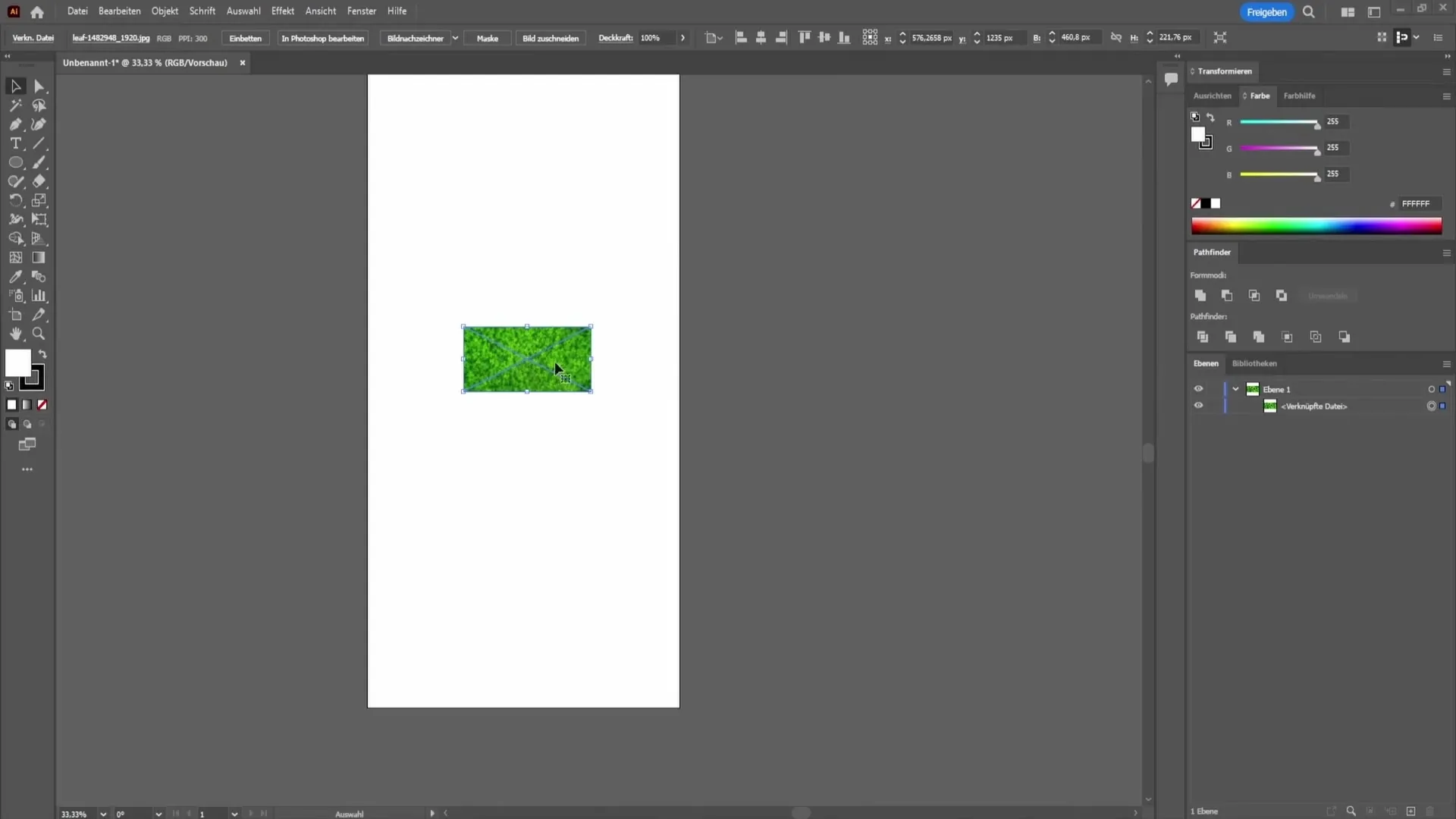 Trin-for-trin vejledning til at indsætte et billede i en form i Adobe Illustrator