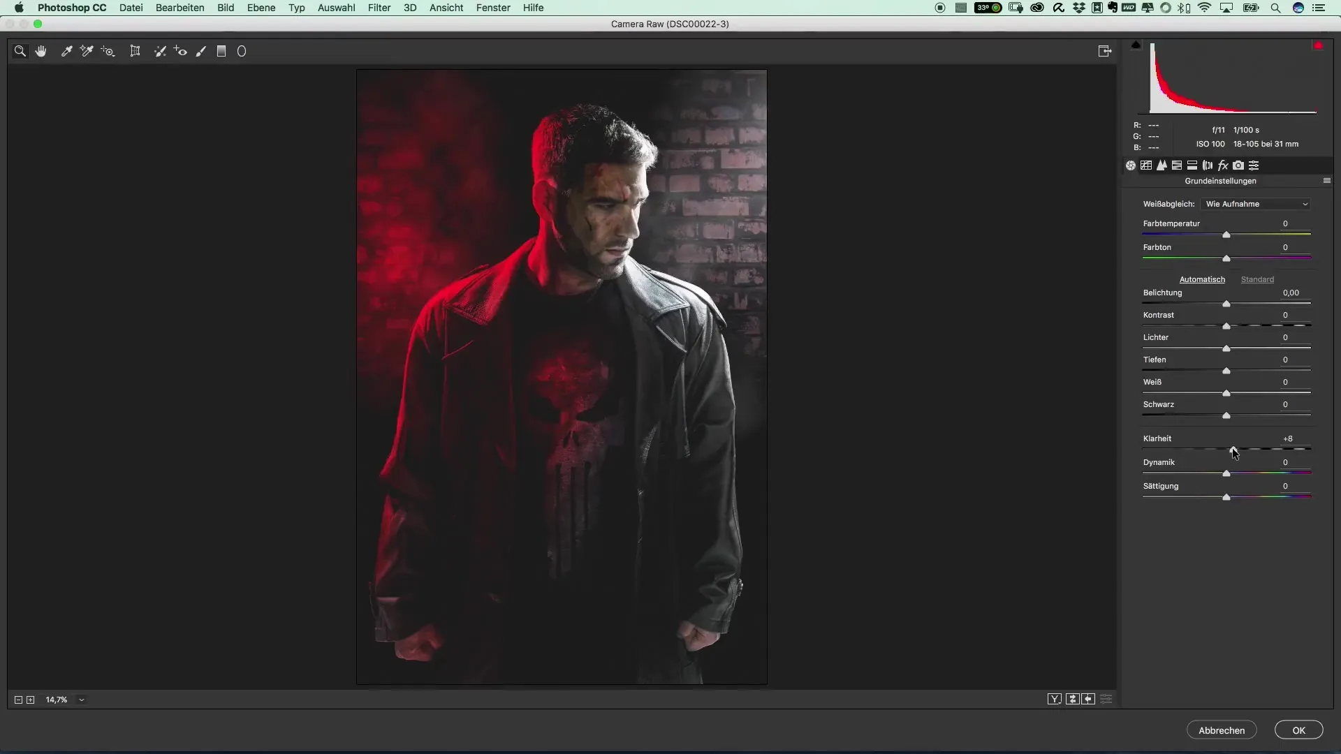 Movie poster style of The Punisher – Tips for image editing
