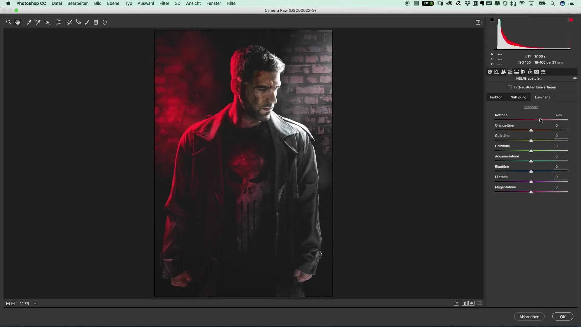 Film poster style of The Punisher – Tips for image editing