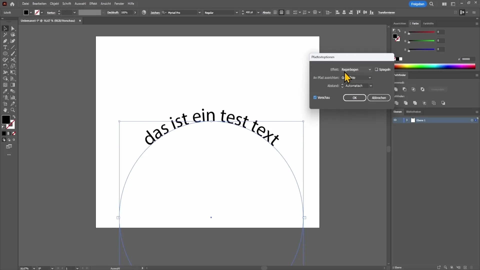 Teks di jalur di Adobe Illustrator - Panduan langkah demi langkah Teks di jalur di Adobe Illustrator - Panduan langkah demi langkah