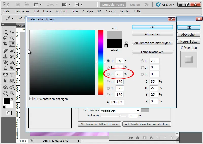 Opprett glass-effekt for typografi og layout