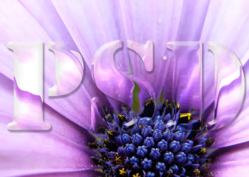Lage en glasseffekt for typografi og layout