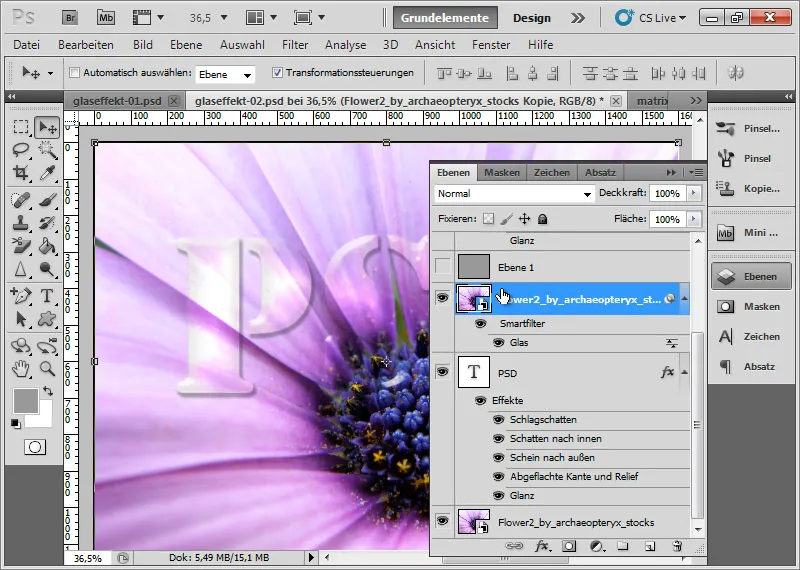 Lage effekt for typografi og layout opprette
