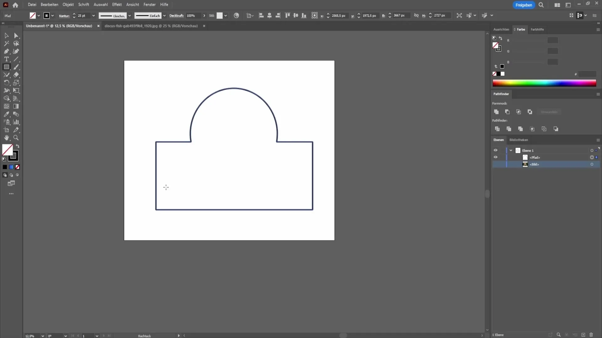 Ensamblaje eficiente de formas en Adobe Illustrator