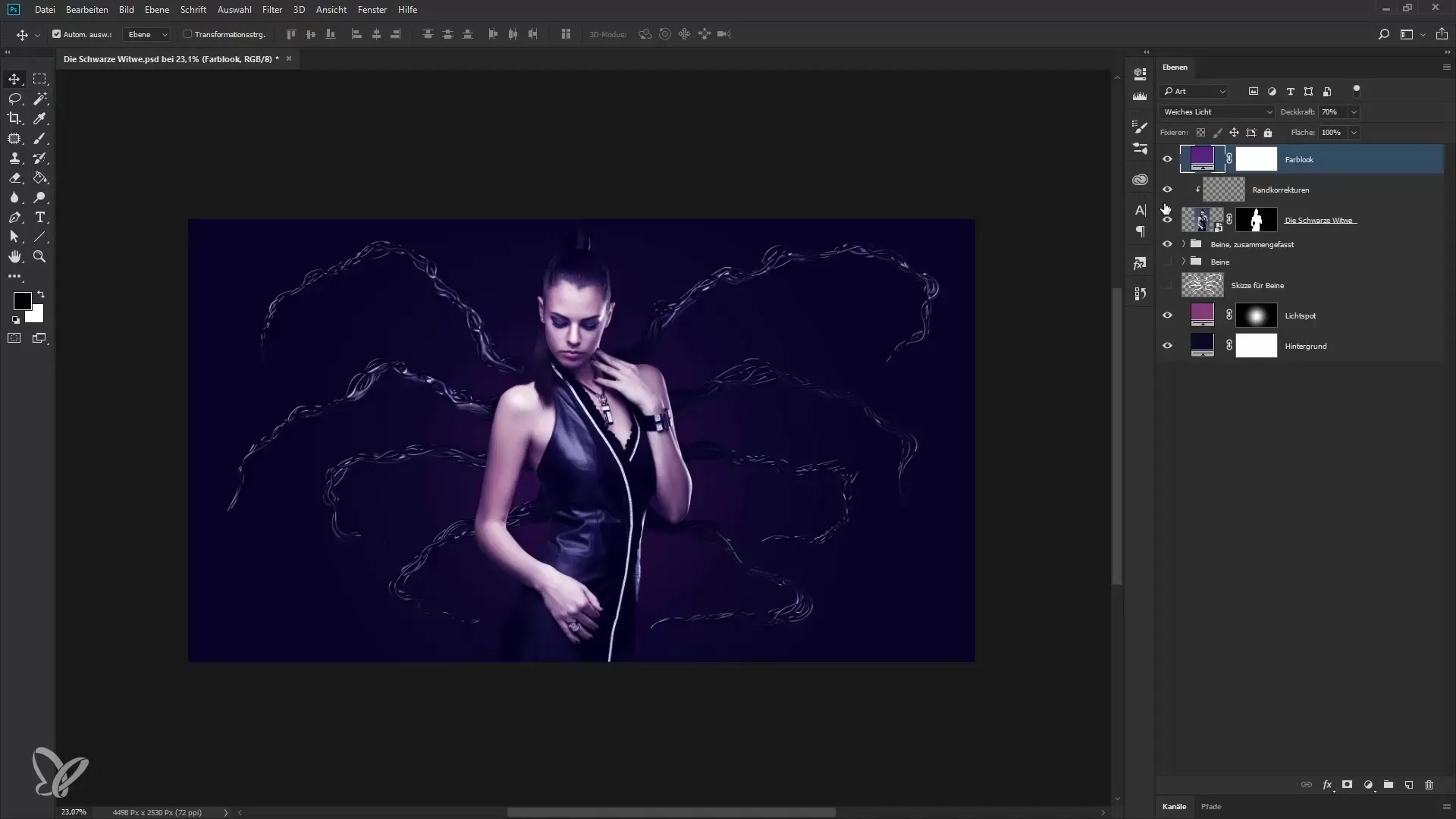 Farblook e passi finali nel compositing in Photoshop