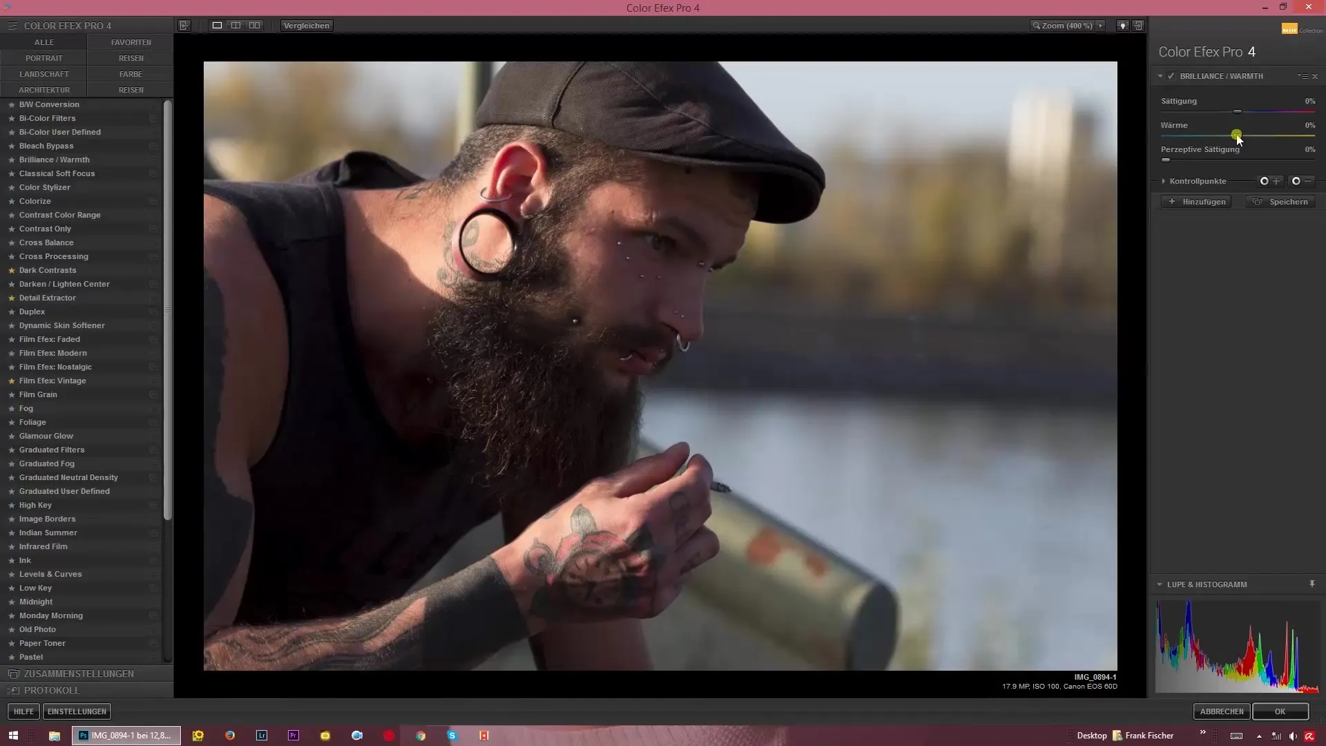 Brilliance and Warmth in Color Efex Pro 4 – Adjusting Color Temperature and Saturation