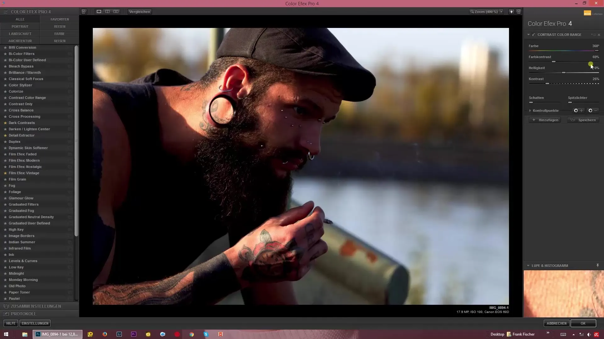 Mengoptimalkan kontras warna secara tepat dengan Color Efex Pro 4