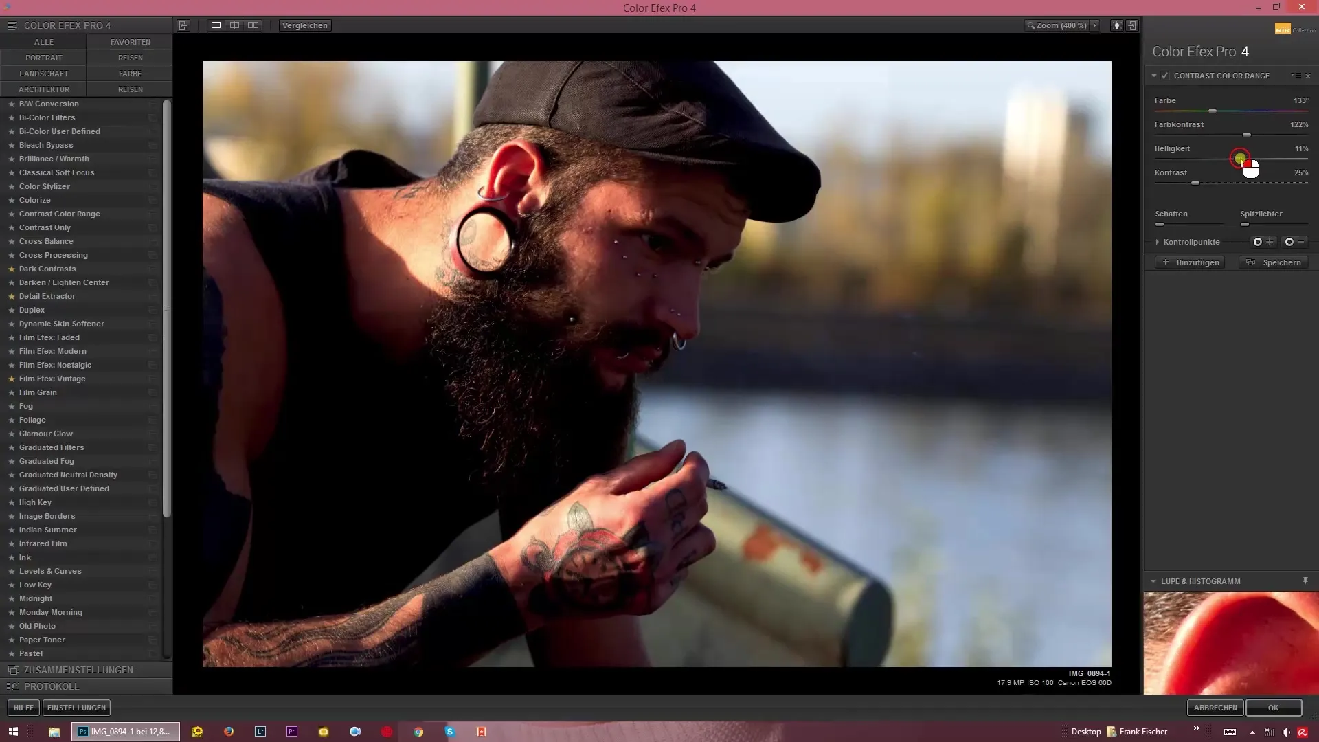 Mengoptimalkan kontras warna secara terarah dengan Color Efex Pro 4