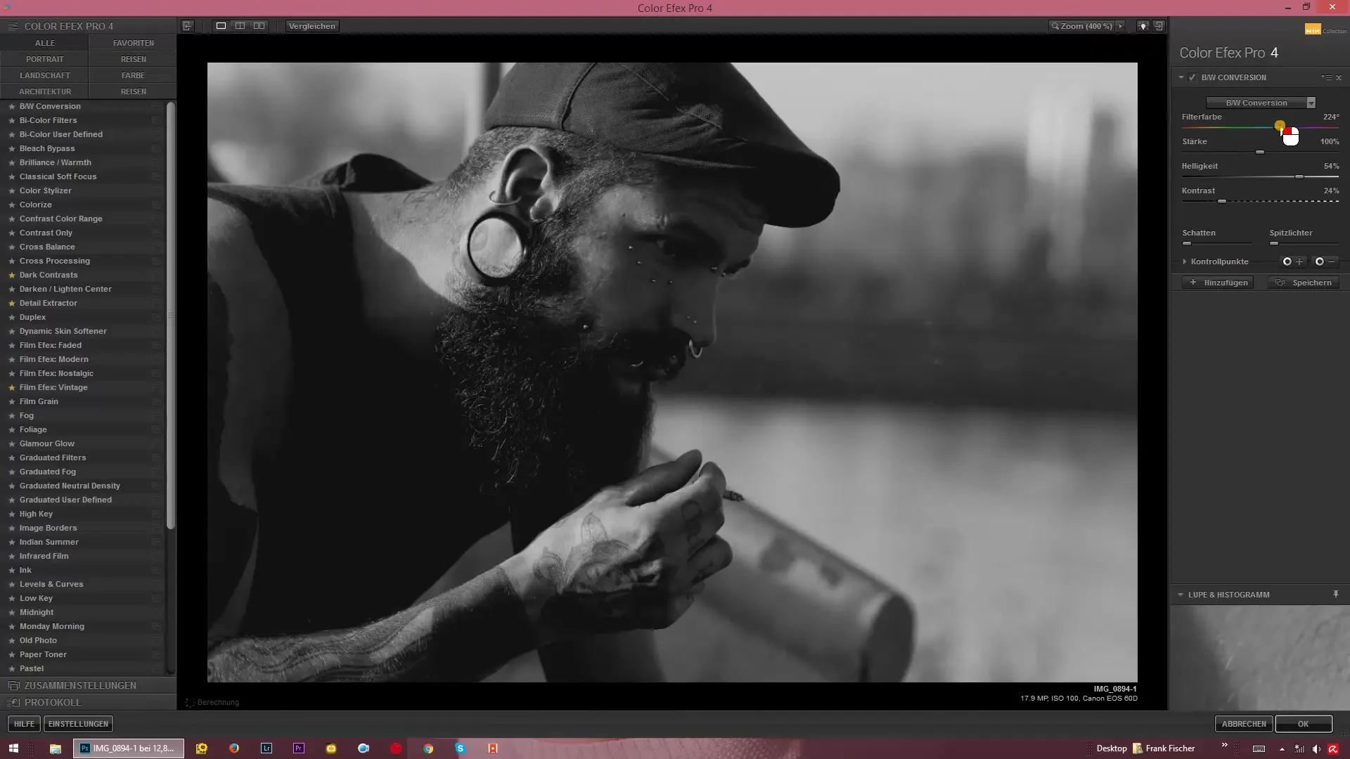 Create your own black-and-white images with Color Efex Pro 4
