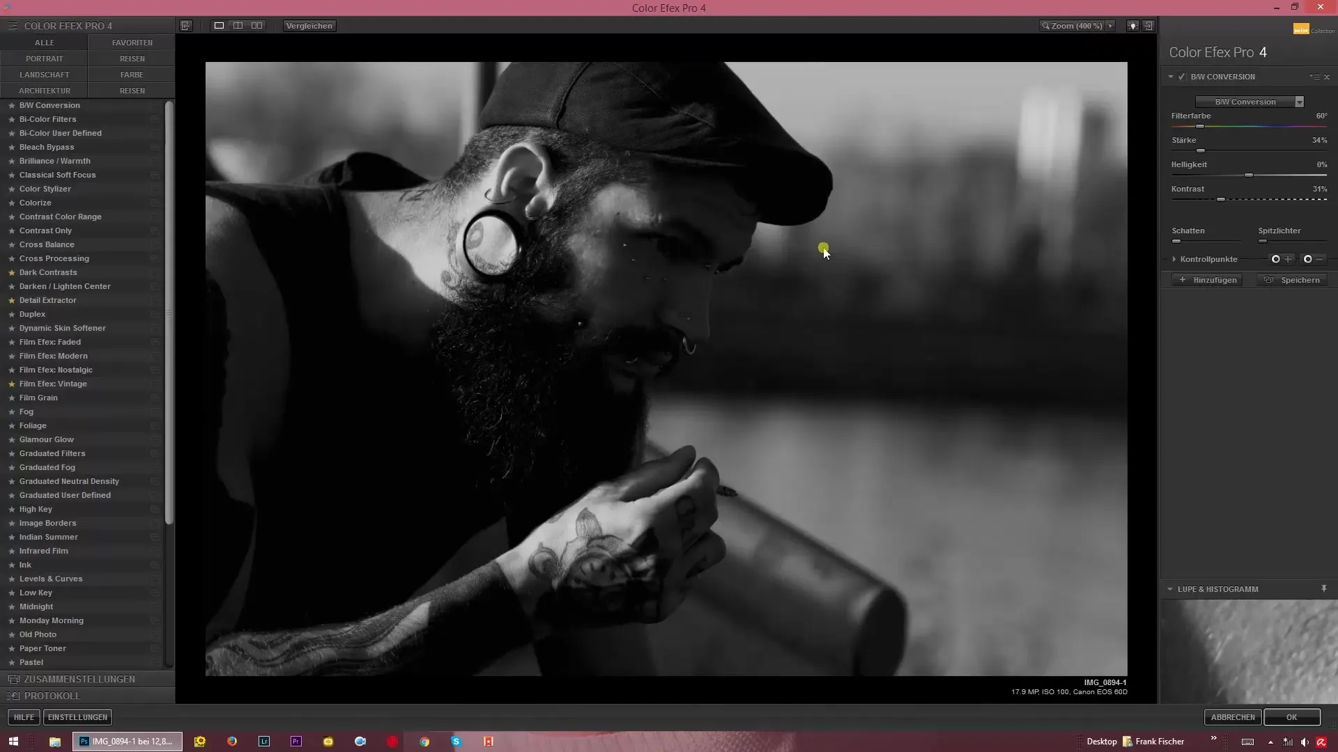 Create black-and-white images yourself with Color Efex Pro 4