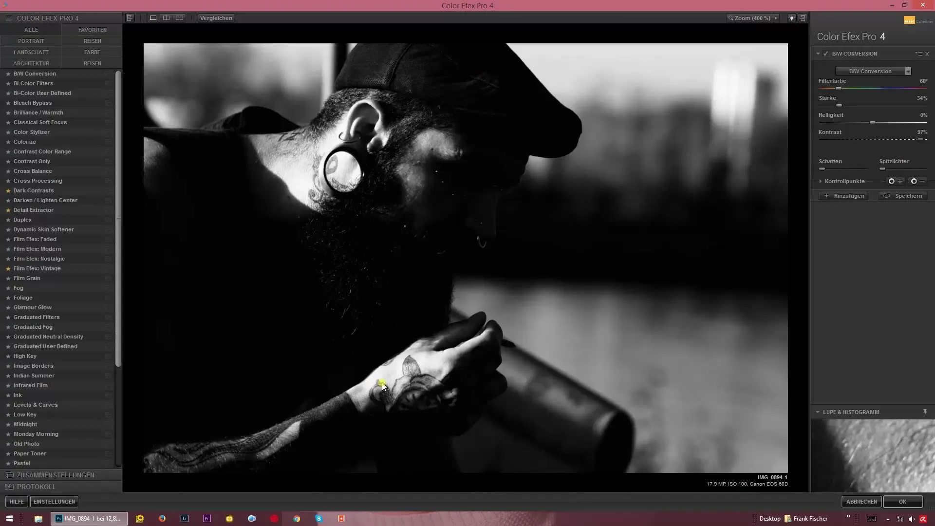 Create black and white images yourself with Color Efex Pro 4