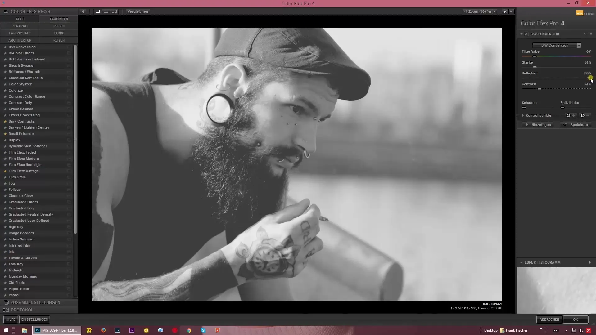 Create black and white images yourself with Color Efex Pro 4