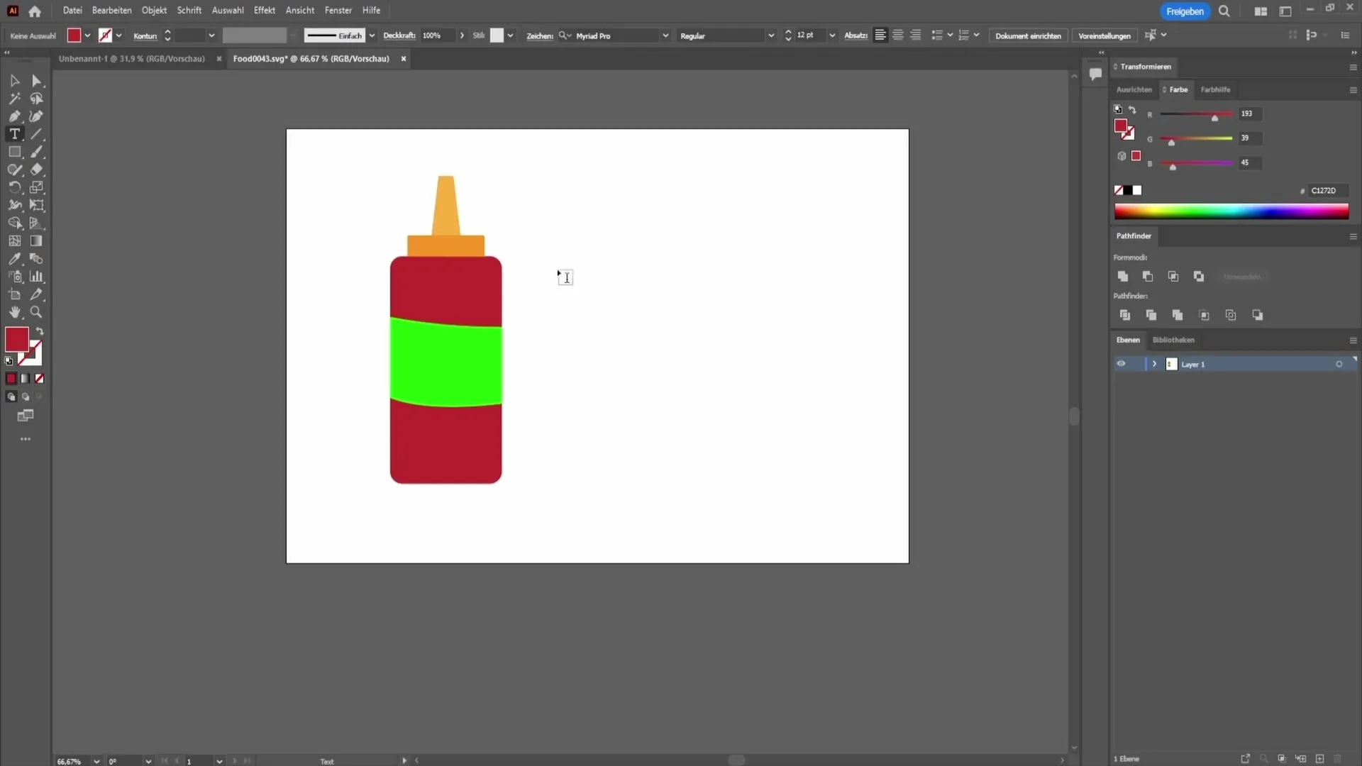 Insertar texto en una forma con Adobe Illustrator