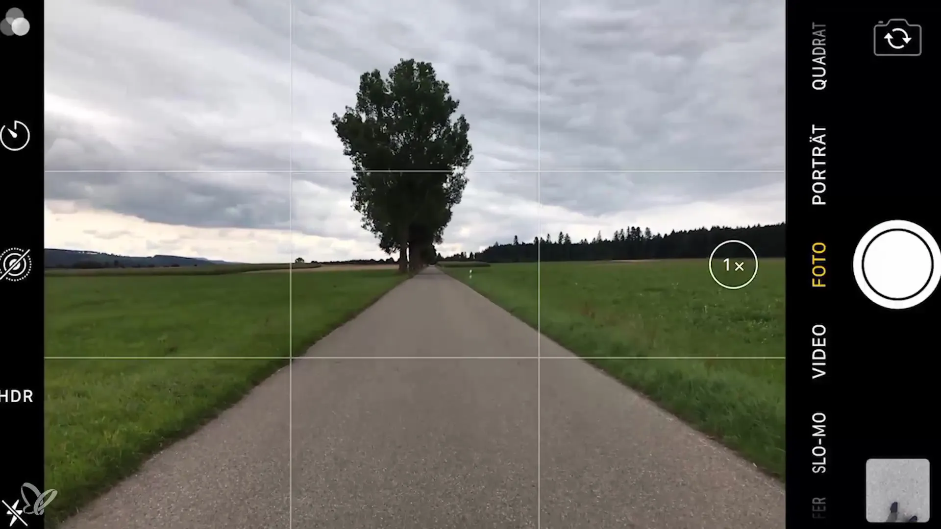 Smartphone photography: optimal line guidance and perspective