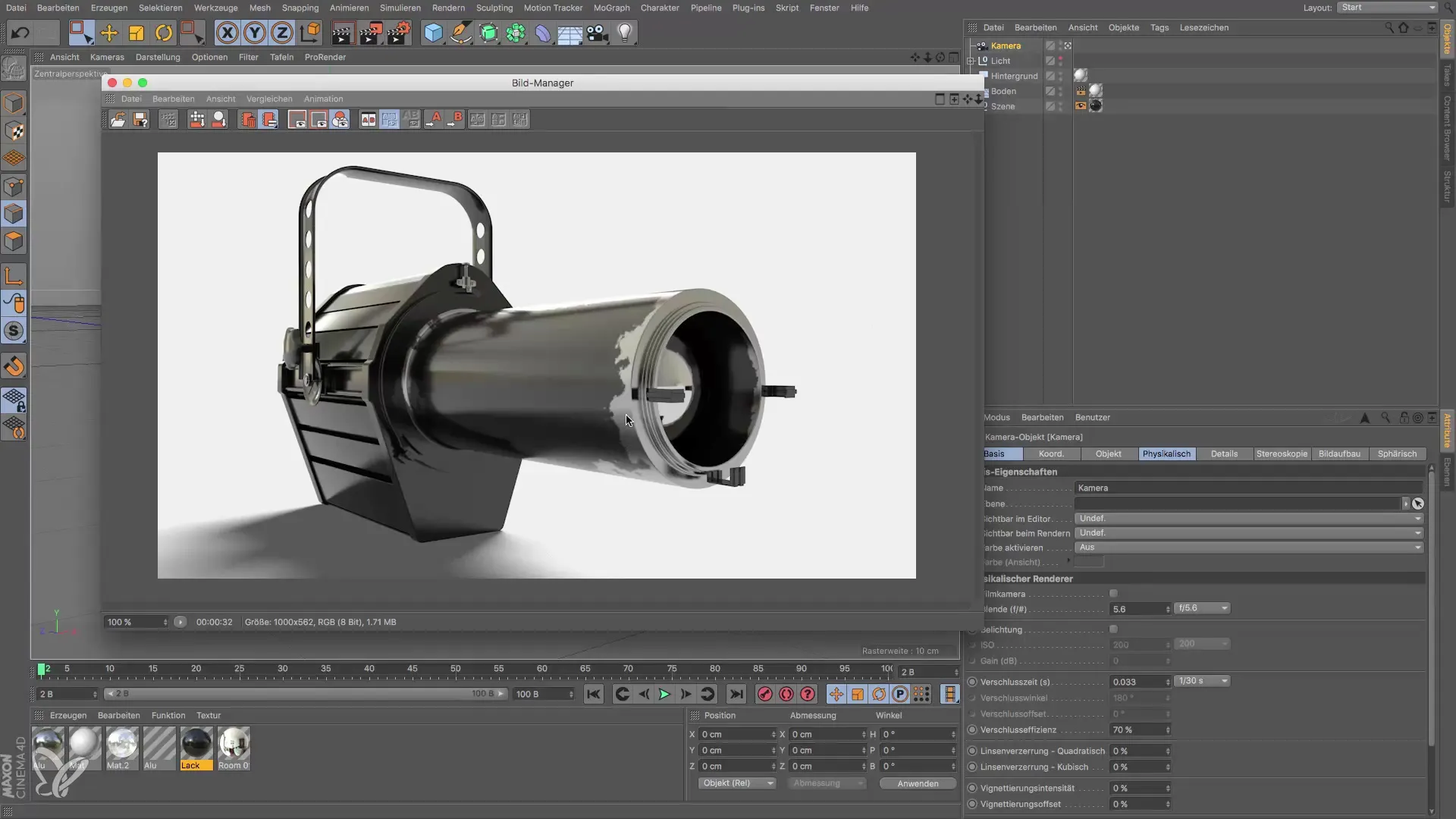 Cinema 4D Inizio: Crea un riflettore teatrale
