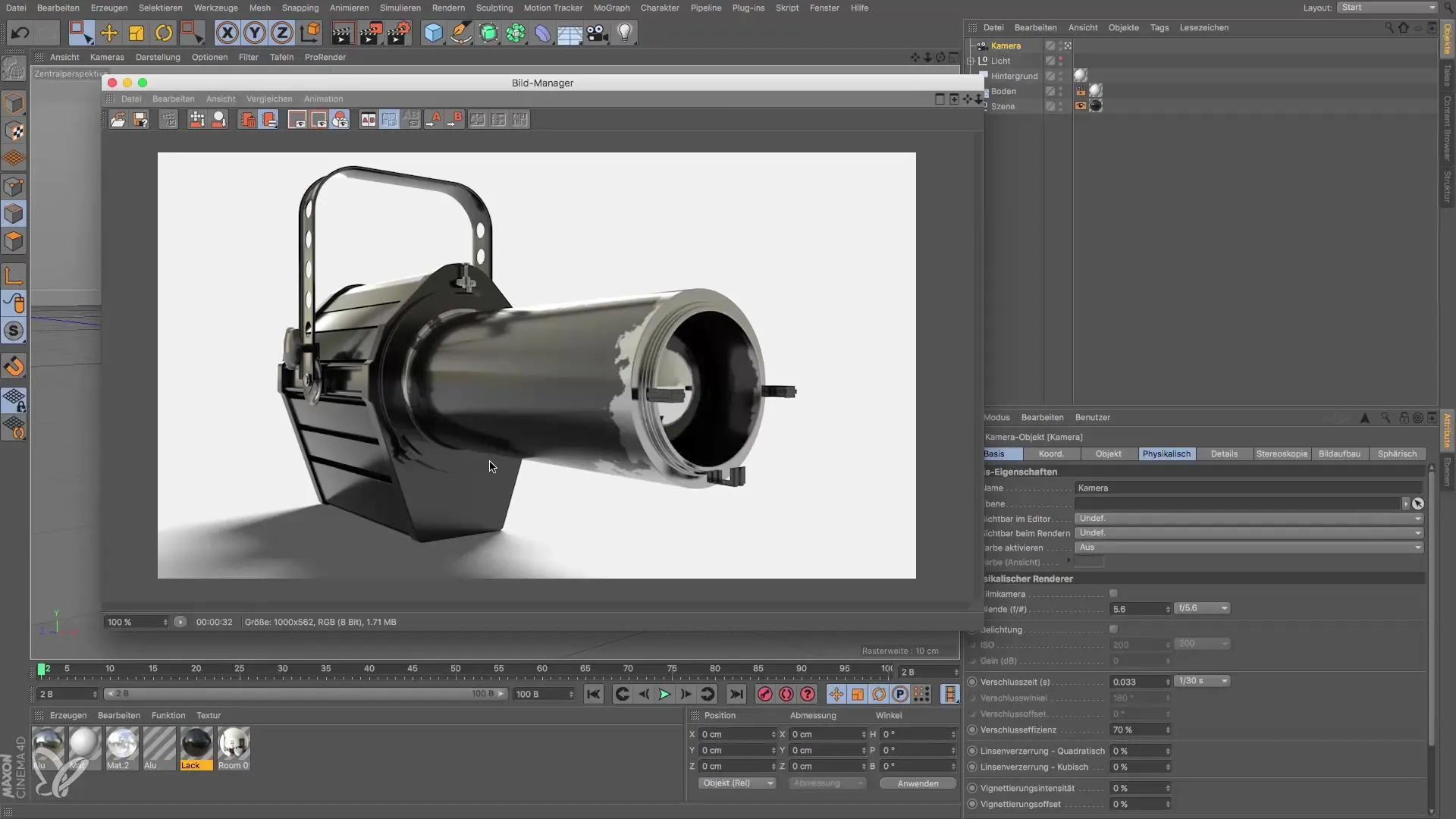 Cinema 4D ingresso: crea un proiettore da palco