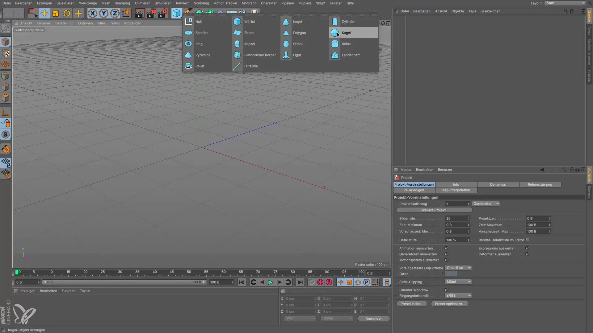 Polygonal selections and optimizations in Cinema 4D