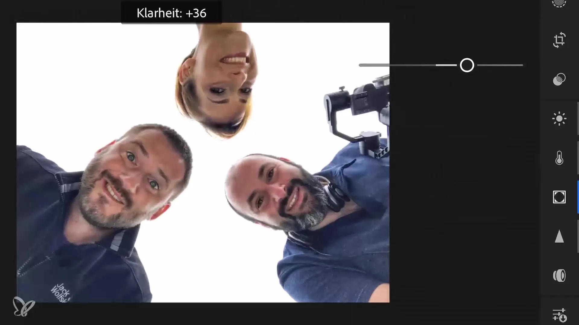 Creatively edit group photos taken with a smartphone in Lightroom Mobile