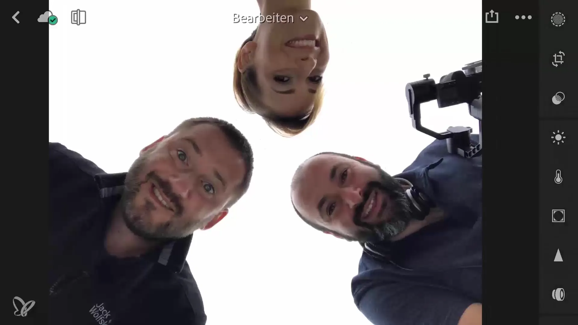 Creatively edit smartphone group photos in Lightroom Mobile