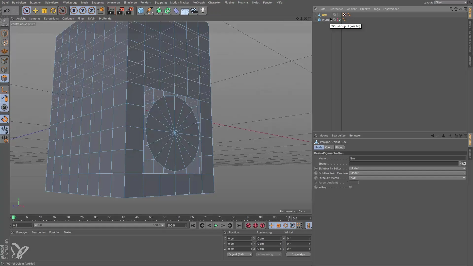 Creare una scatola di altoparlante a forma di cubo – Passo dopo passo in Cinema 4D
