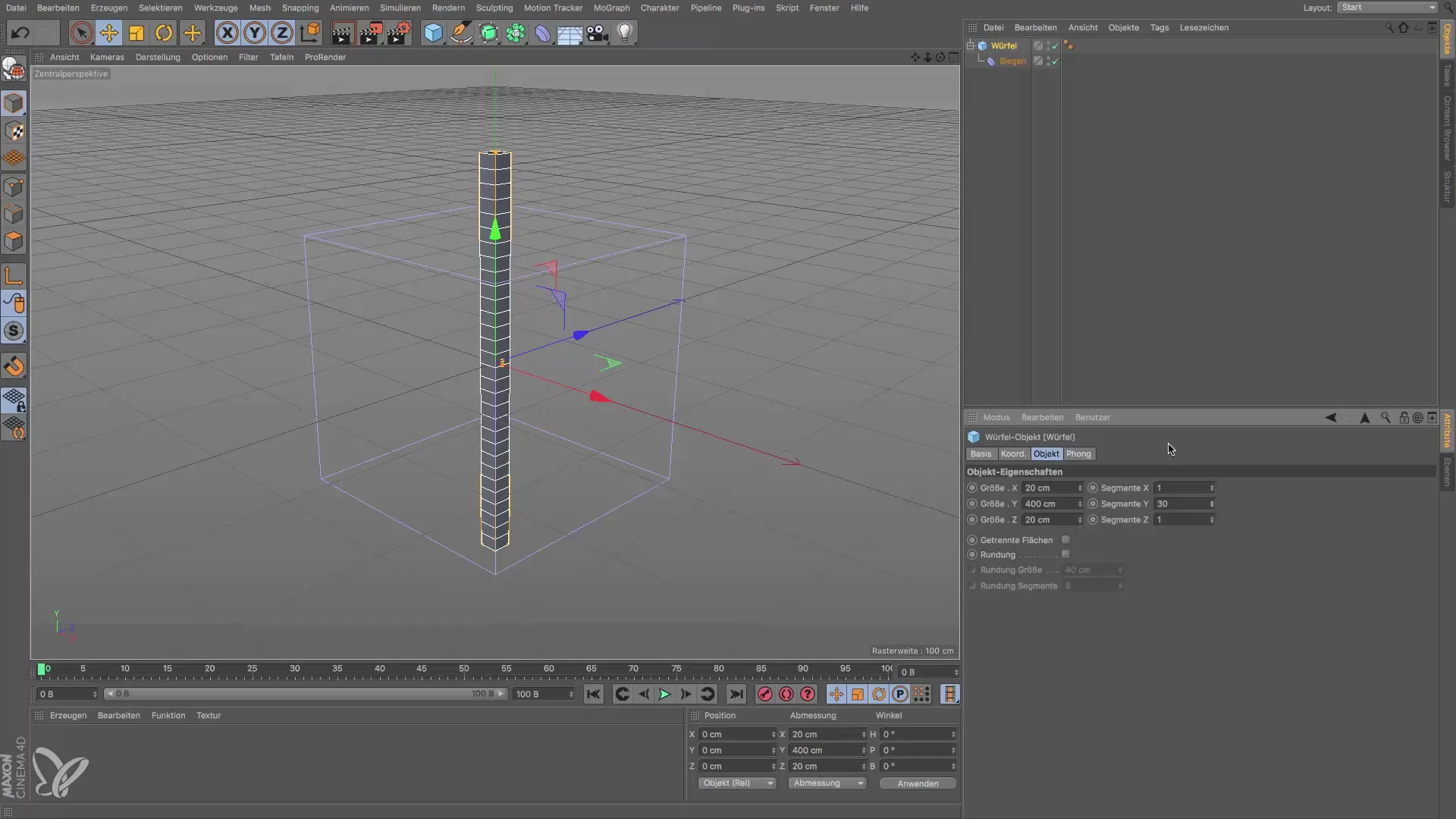 Effectively use Bending and Twisting Deformers in Cinema 4D