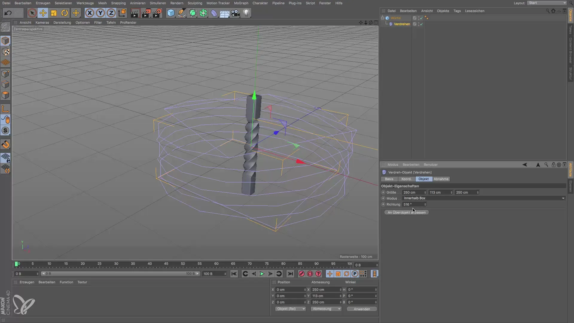 Effectively using Bend and Twist deformers in Cinema 4D