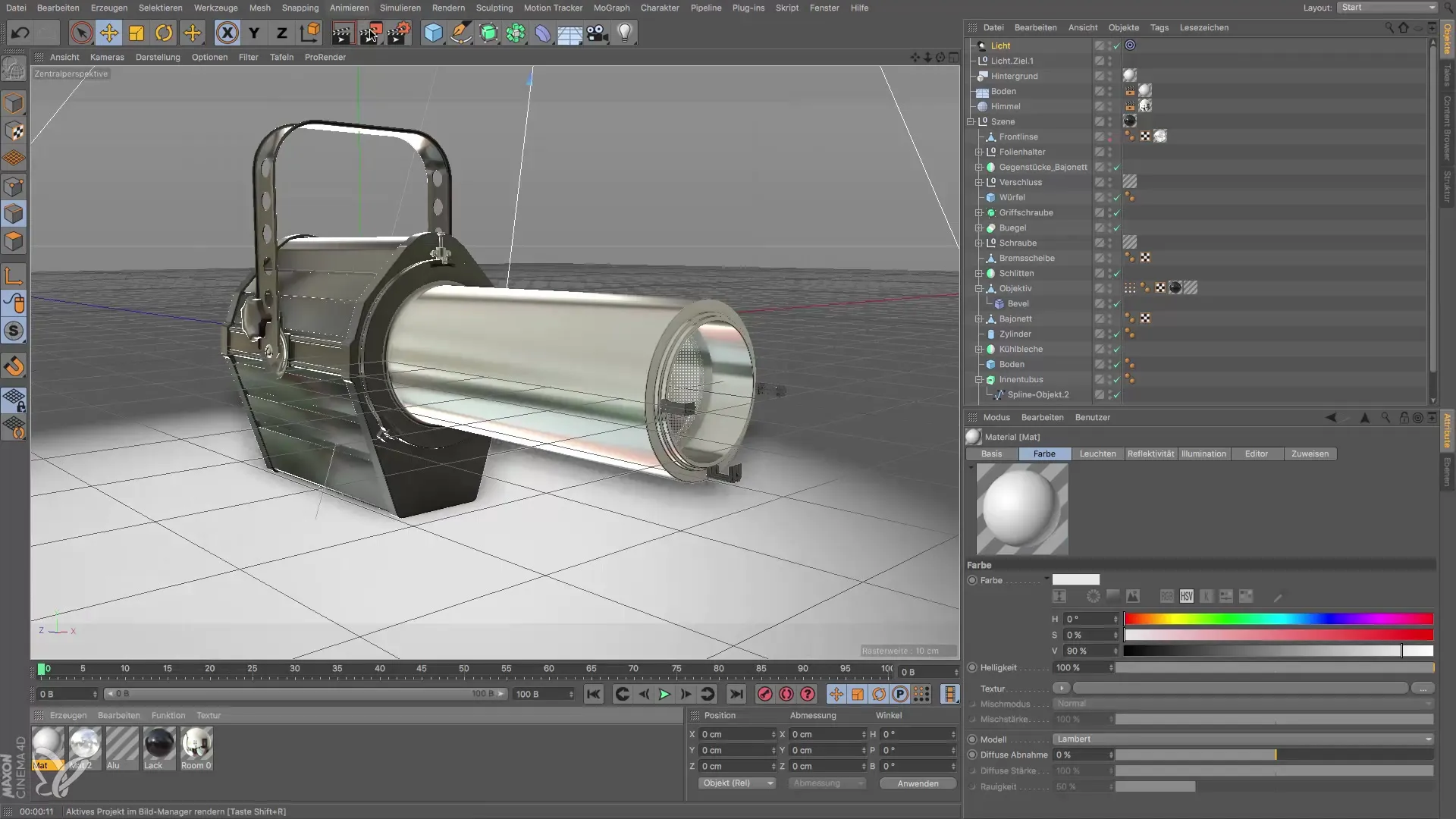 Lighting in Cinema 4D: Designing Ground and Illumination